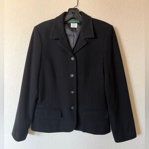 Harve Bernard Vintage Black Wool Jacket SZ 6
